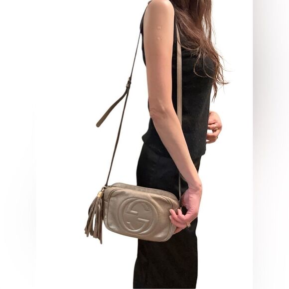 Gucci soho golden leather cross body bag - Picture 2 of 16